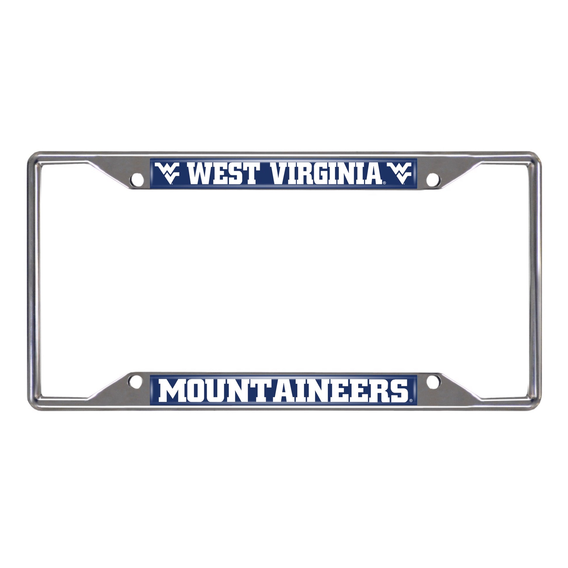 West Virginia University Chrome License Plate Frame