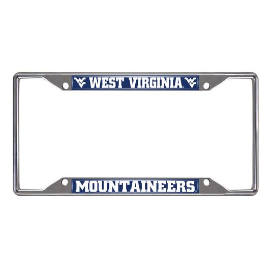 West Virginia University Chrome License Plate Frame
