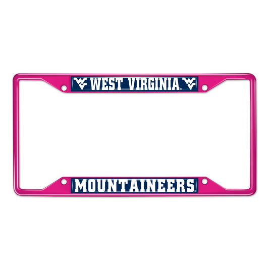 West Virginia-Pink License Plate Frame