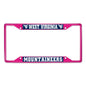 West Virginia-Pink License Plate Frame