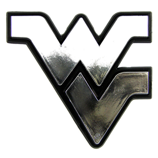 West Virginia University Plastic Chrome Emblem
