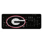 Georgia Bulldogs SOLID WORDMARK BLUETOOTH SPEAKER layout design on a non-descript mouse pad, highlighted with an elliptical red outline around the central keys.
