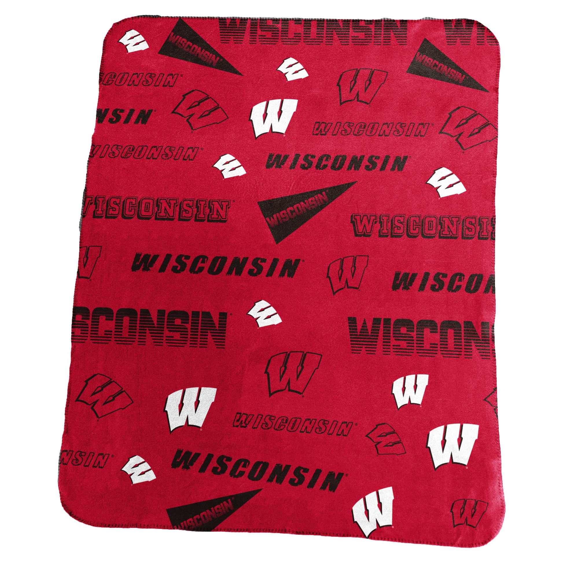 Wisconsin Fanatics Classic Fleece Throw