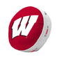 Wisconsin White Trim Puff Pillow