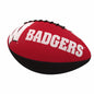 Wisconsin Combo Logo Junior-Size Rubber Football