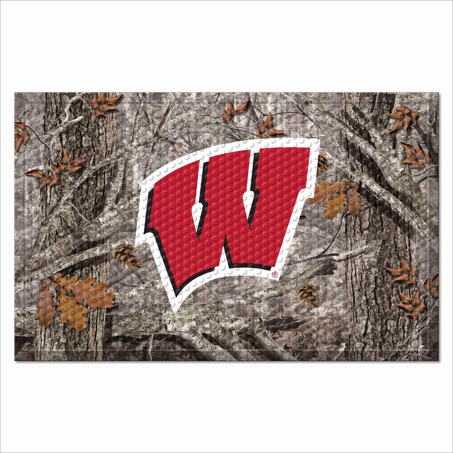 University of Wisconsin Camo Scraper Mat