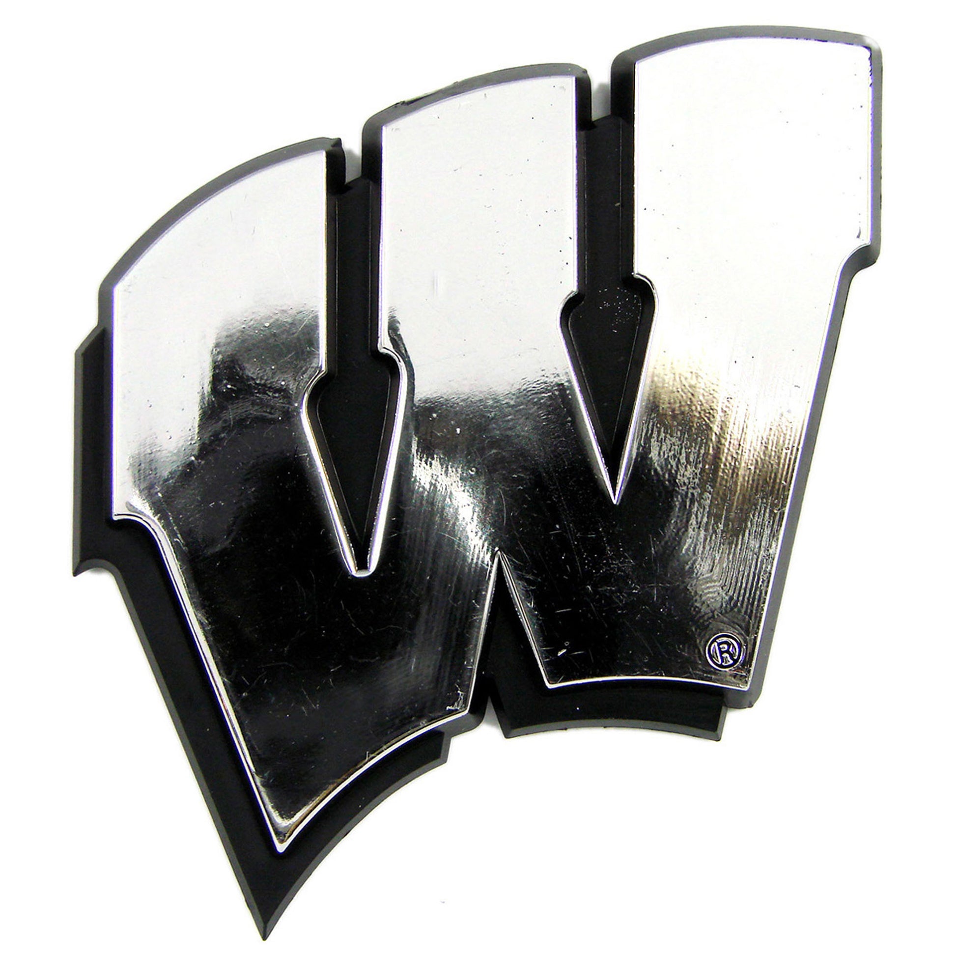 University of Wisconsin Plastic Chrome Emblem