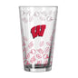 Wisconsin 16oz Ombre Playmaker Pint Glass