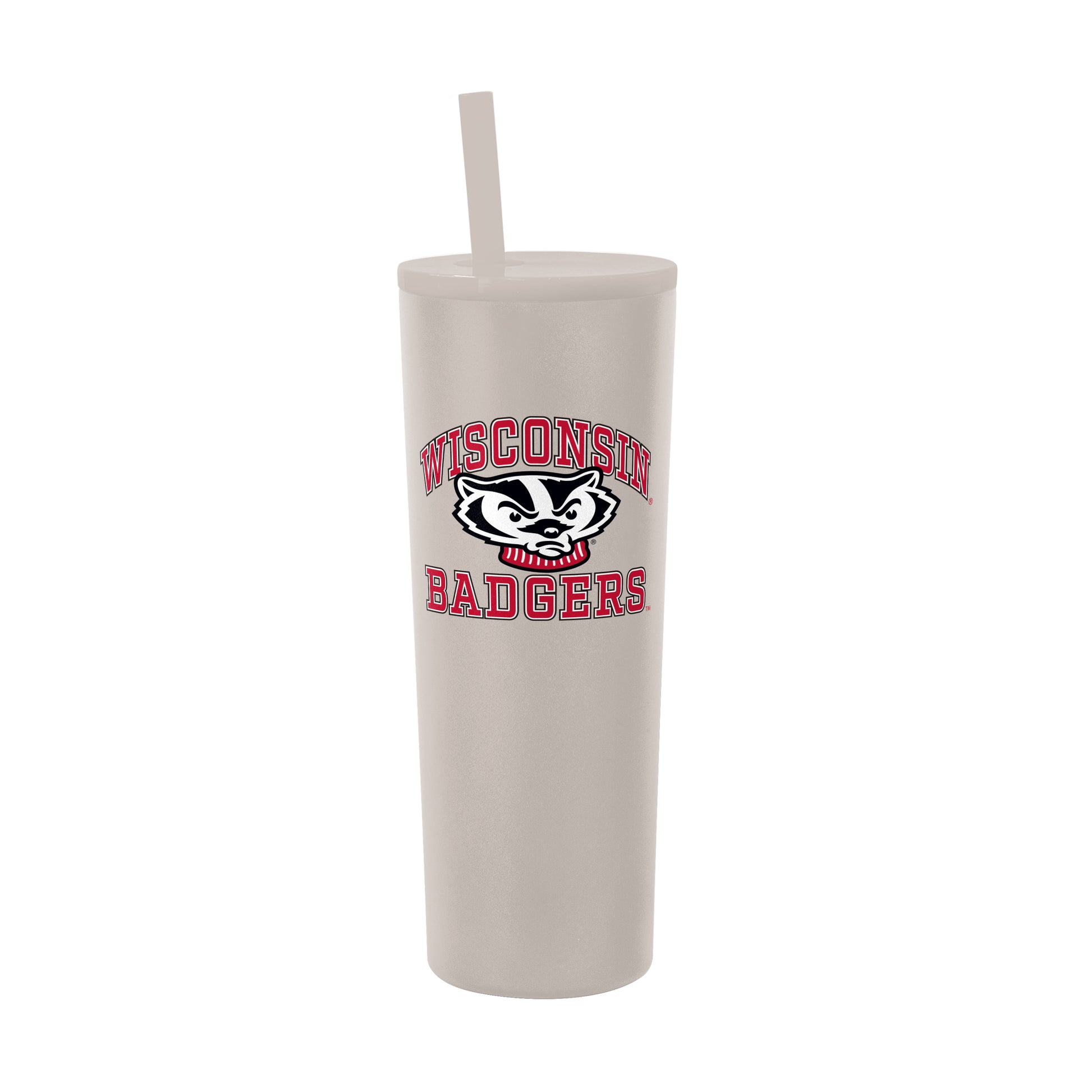 Wisconsin 30oz Athletic SS Straw Tumbler