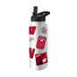 Wisconsin 34oz White Dreamweave Quencher Bottle