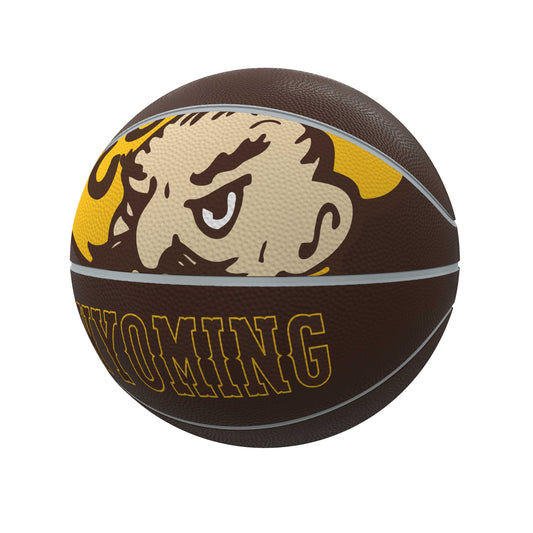 Wyoming Pistol Pete Full Size Rubber Basketball