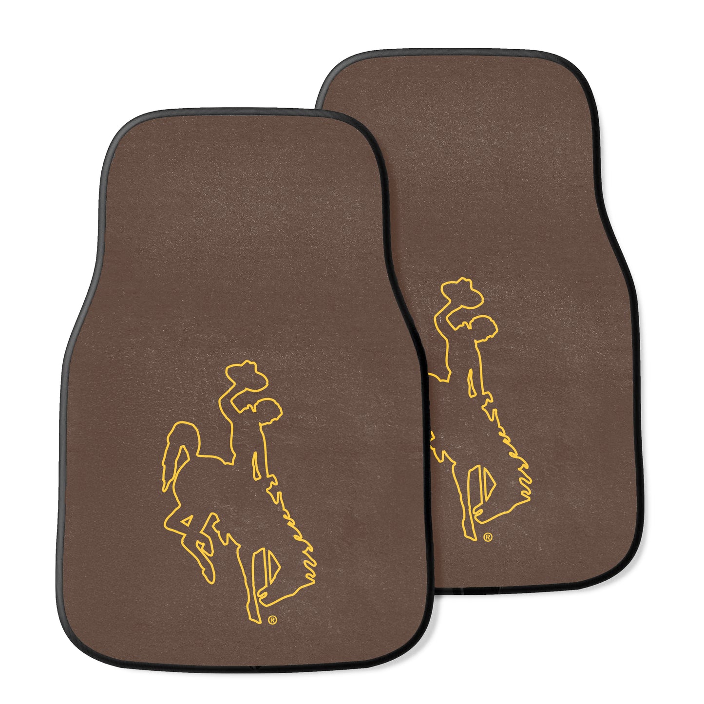 University of Wyoming 2-pc Carpet Car Mat Set
