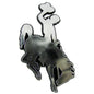 University of Wyoming Plastic Chrome Emblem