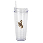 Wyoming 22oz Flipside Dbl Wall Clear Tumbler