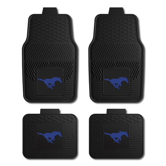 Southern Methodist University 4-pc Vinyl Car Mat Set - Blue