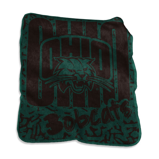 Ohio Bobcats Raschel Dunhams 2025 Stroke Design Throw