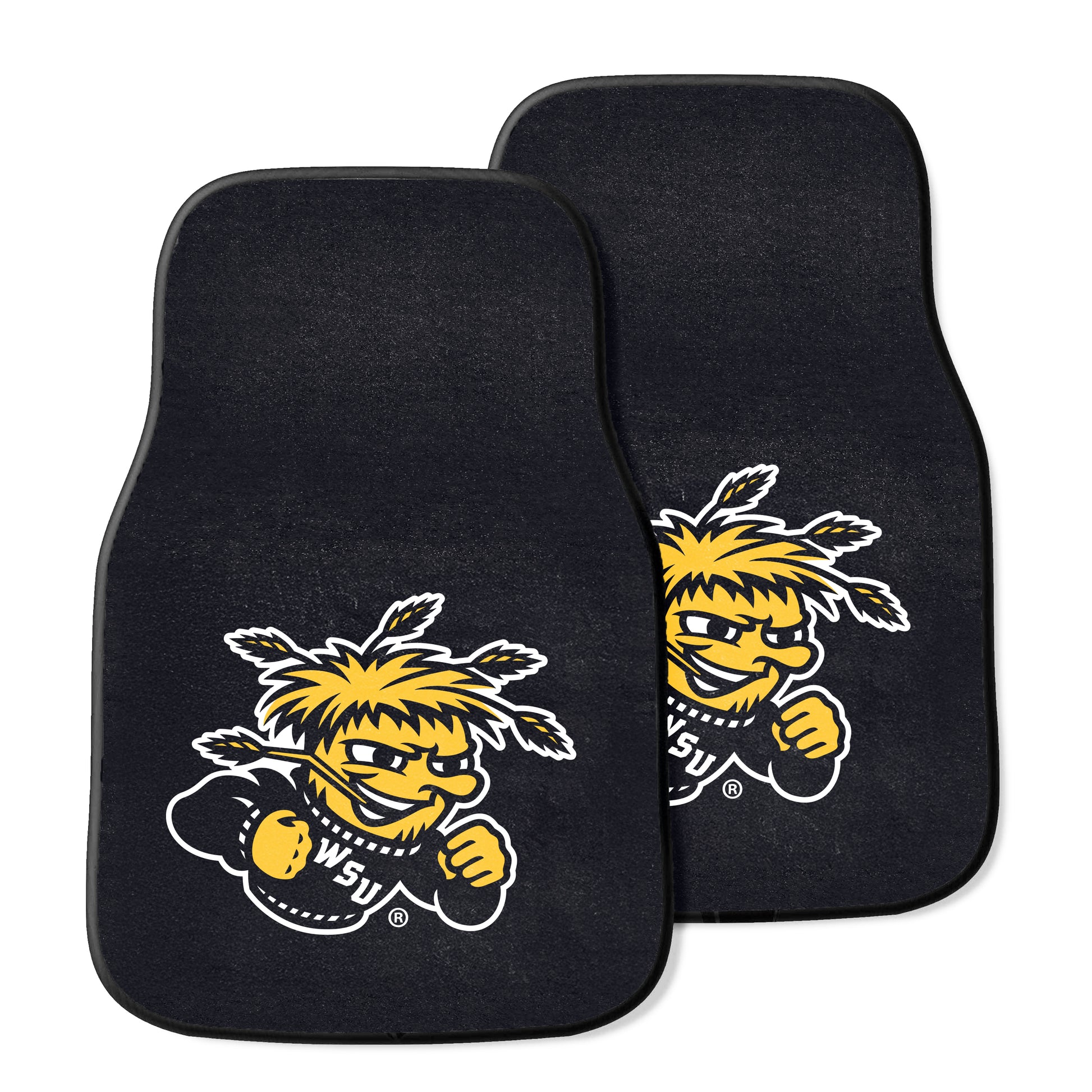 Wichita State University 2-pc Carpet Car Mat Set