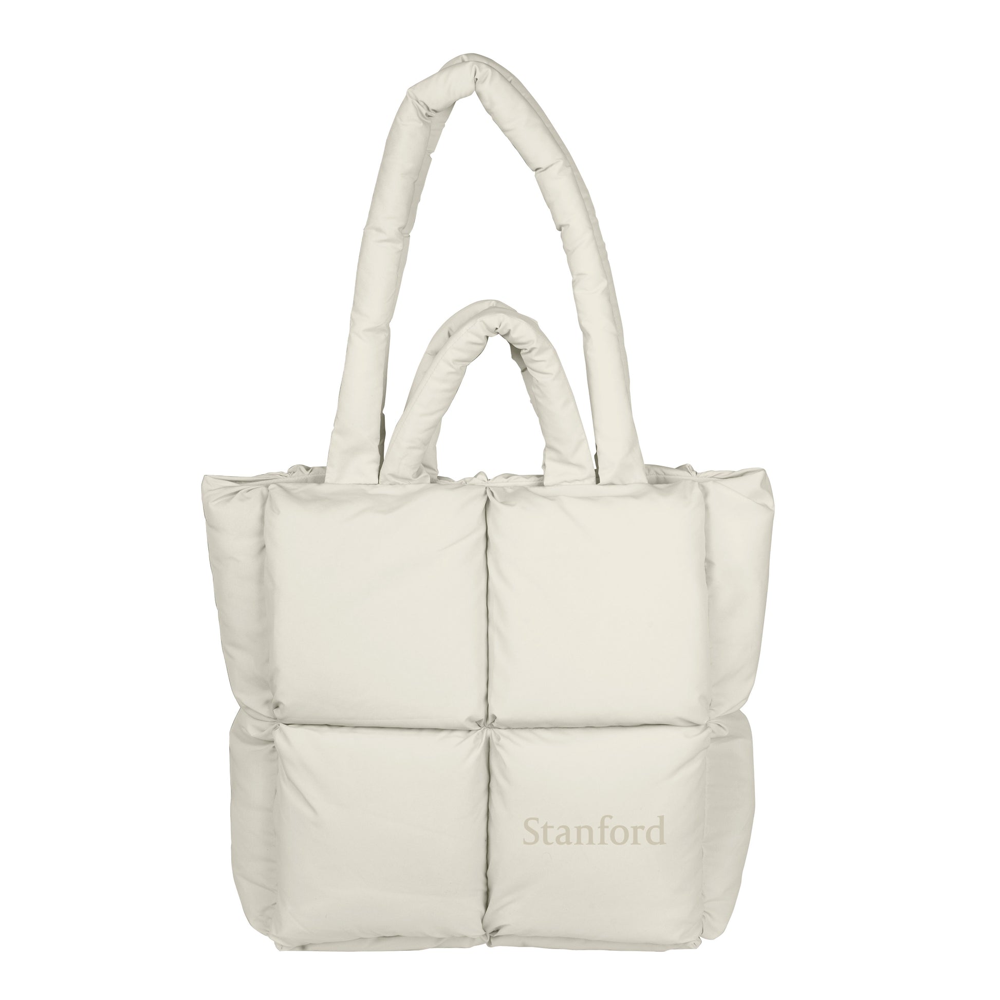 Stanford Wordmark Sand Puff Tote