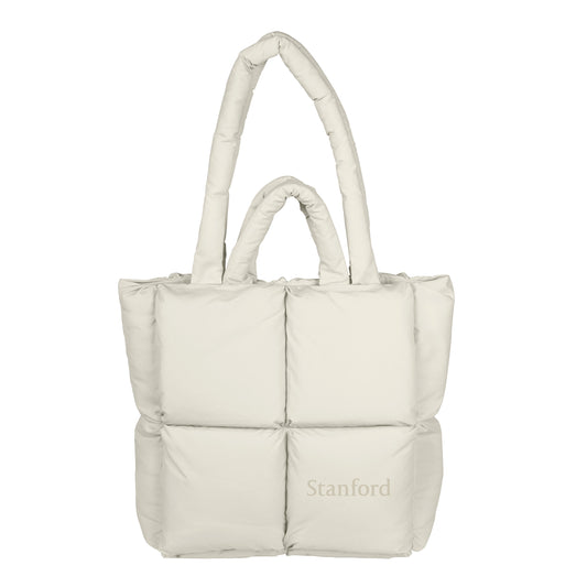 Stanford Wordmark Sand Puff Tote