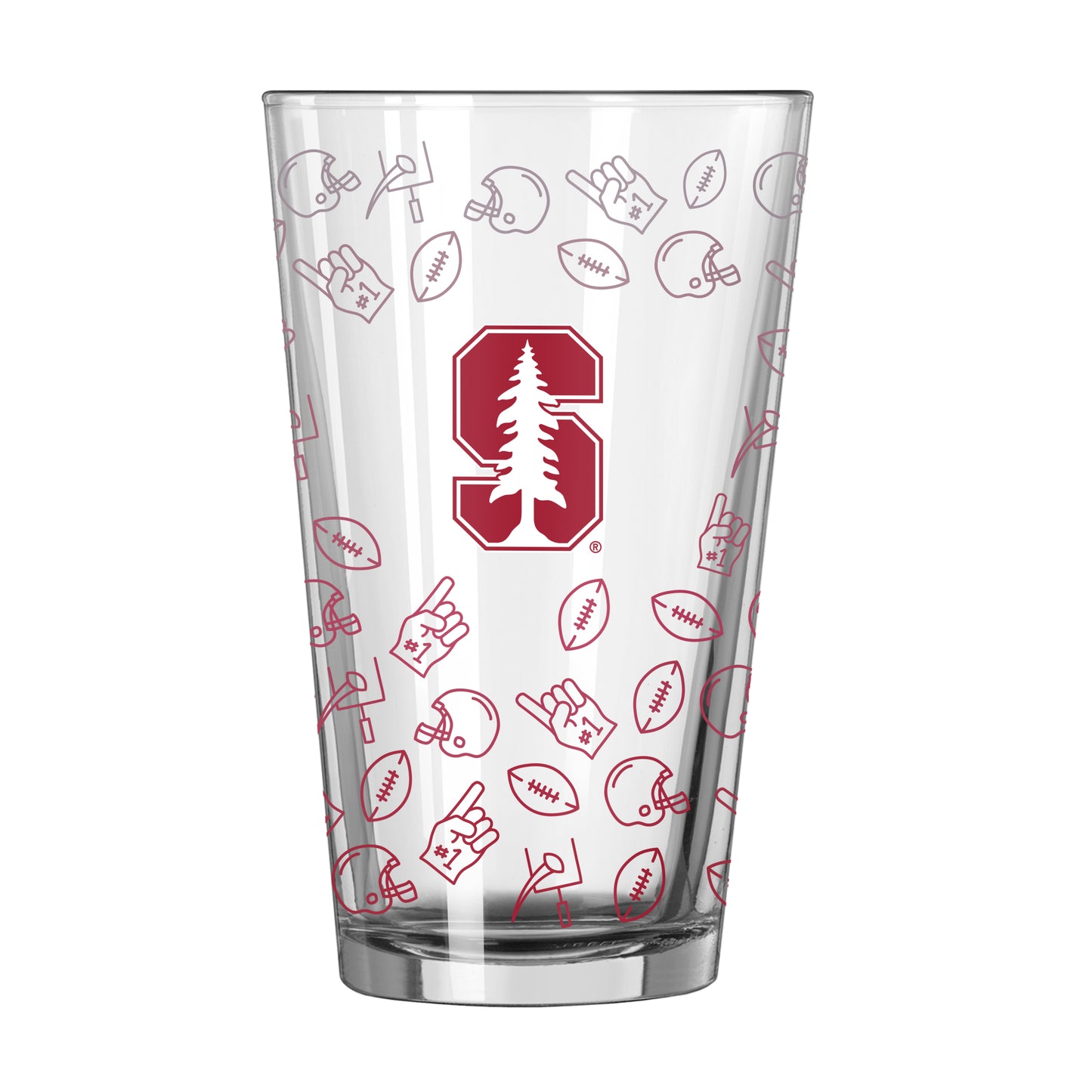 Stanford 16oz Ombre Playmaker Pint Glass