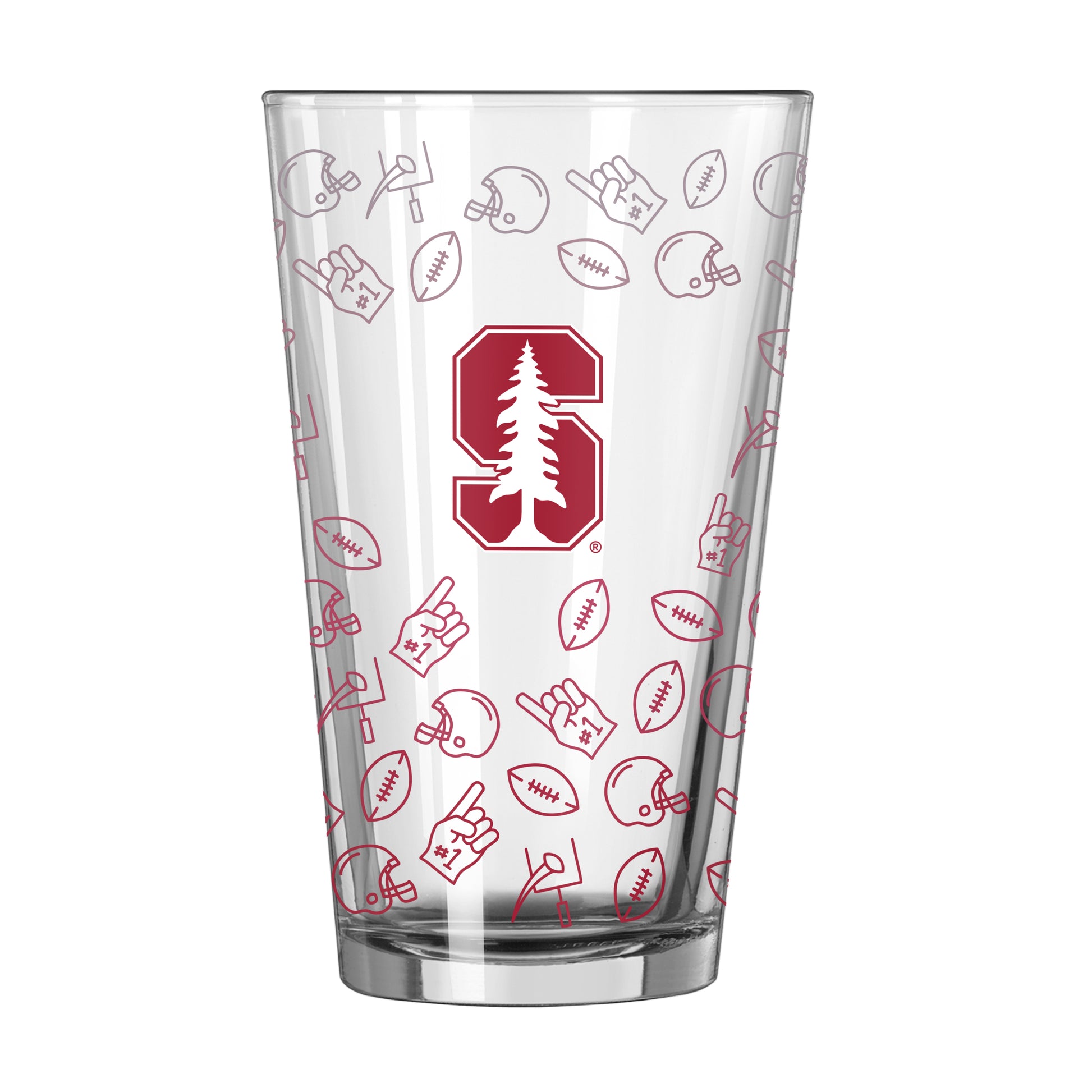 Stanford 16oz Ombre Playmaker Pint Glass