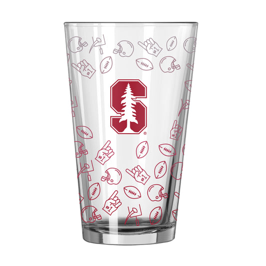 Stanford 16oz Ombre Playmaker Pint Glass