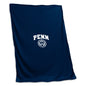 Pennsylvania U Navy Combo Mark Sweatshirt Blanket (Screened)