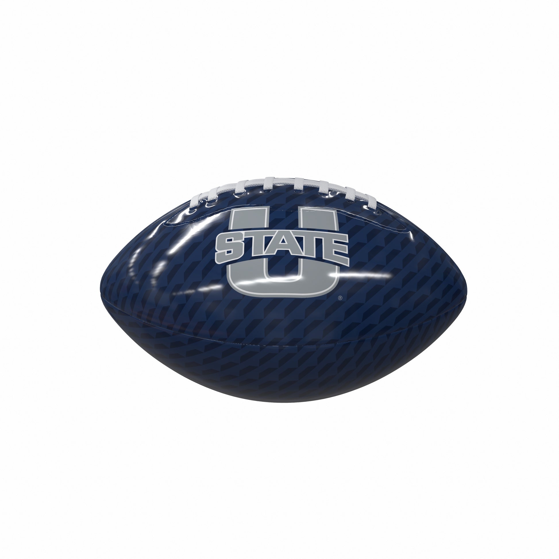 Utah State Mini Size Carbon Fiber Glossy Football
