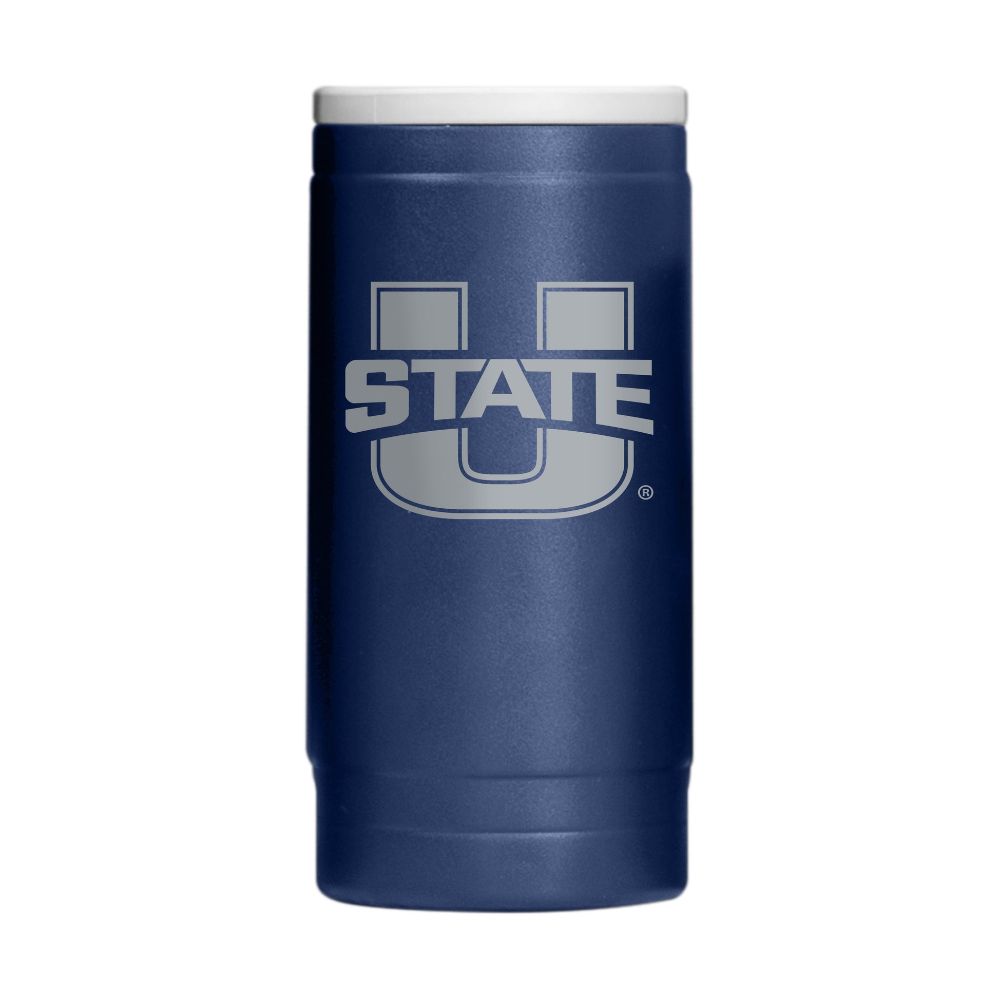 Utah State 12oz Flipside Powdercoat SlimCan Coolie