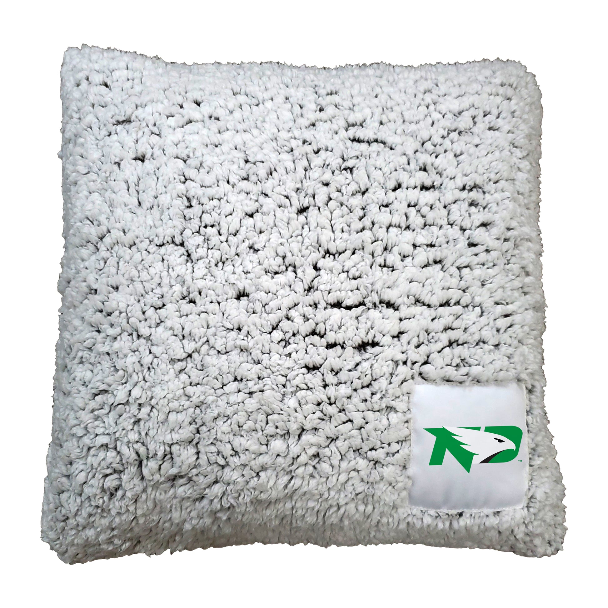 North Dakota Frosty Throw Pillow