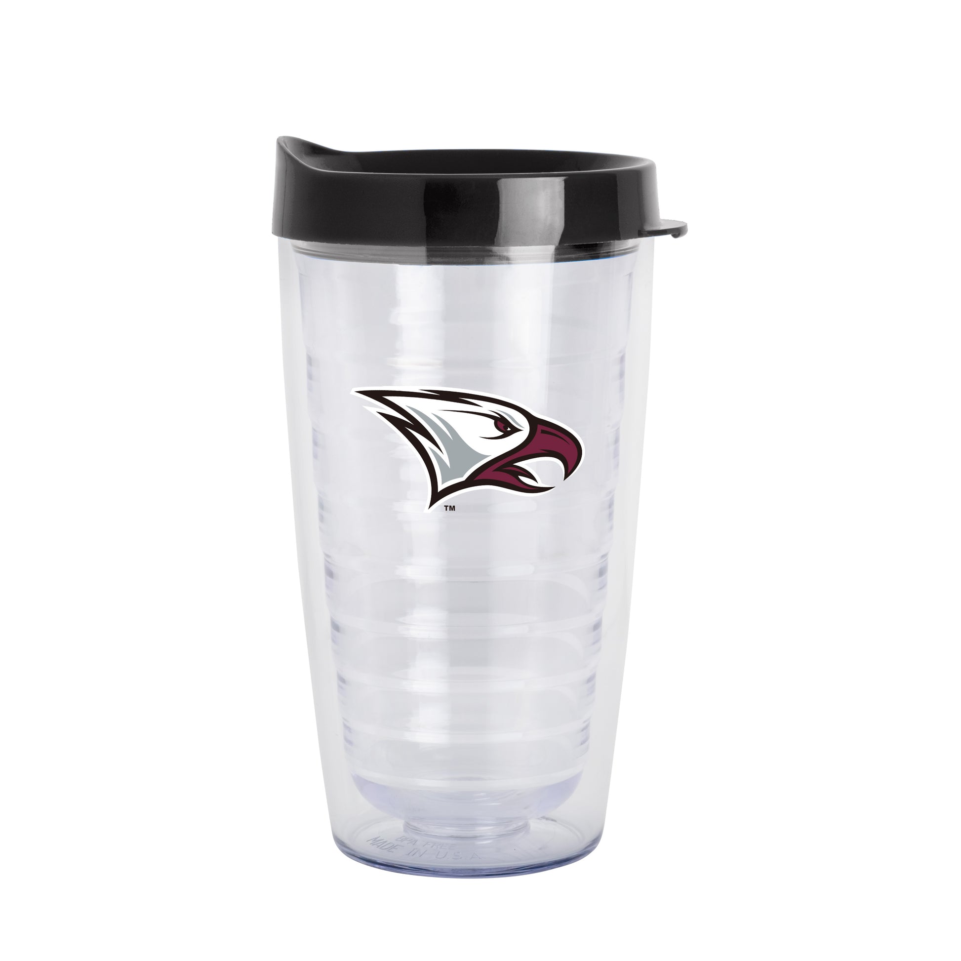 NC Central 16oz Flipside Dbl Wall Clear Tumbler