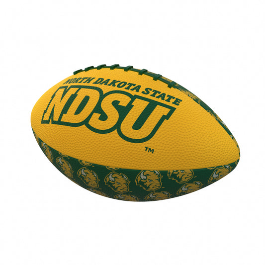ND State Repeating Mini-Size Rubber Football