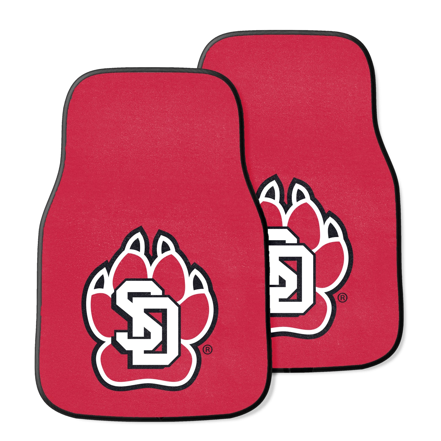 University of South Dakota 2-pc Carpet Car Mat Set
