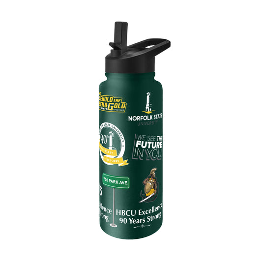 Norfolk State 90th Anniversary 34oz Quencher Bottle