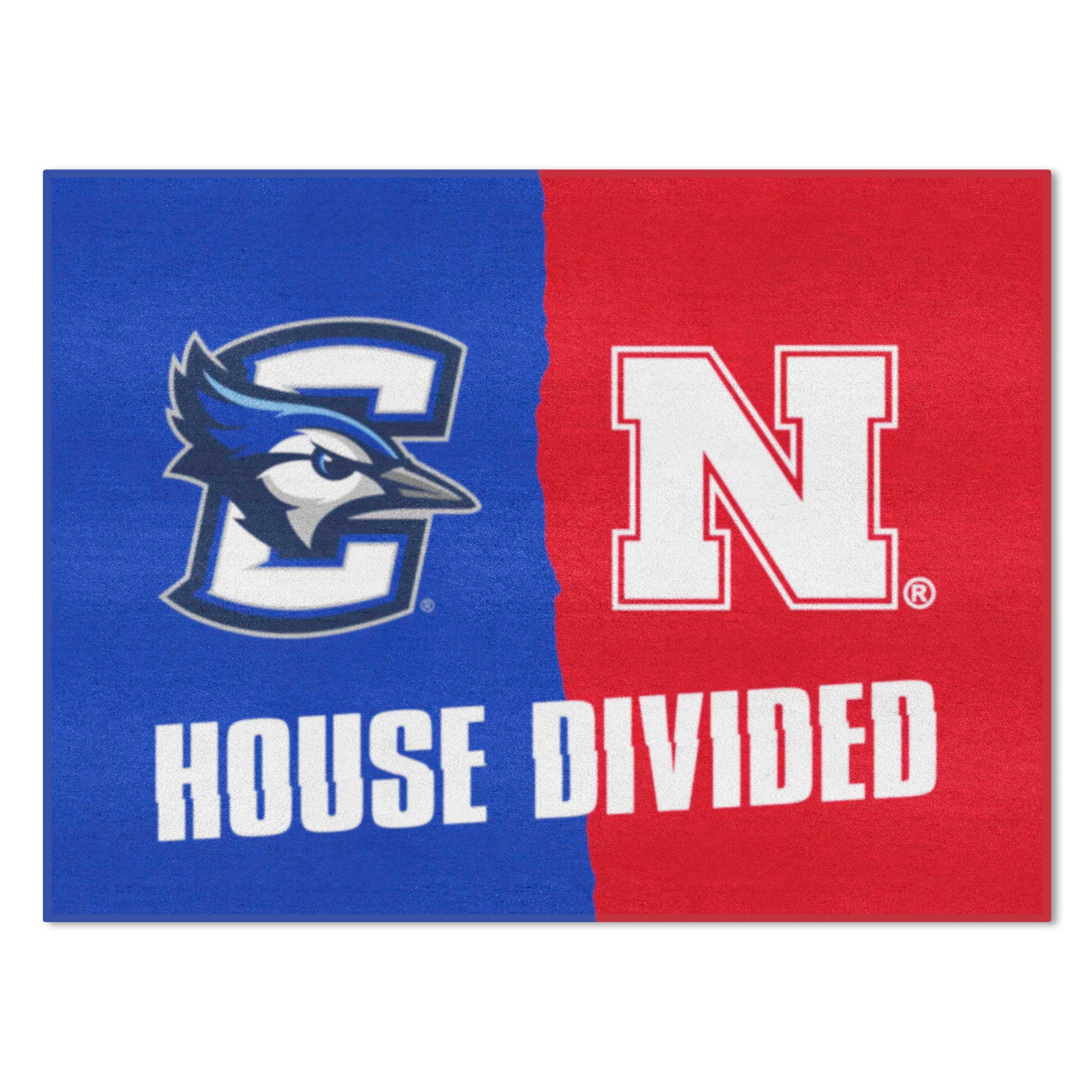 House Divided Mat - Creighton / Nebraska