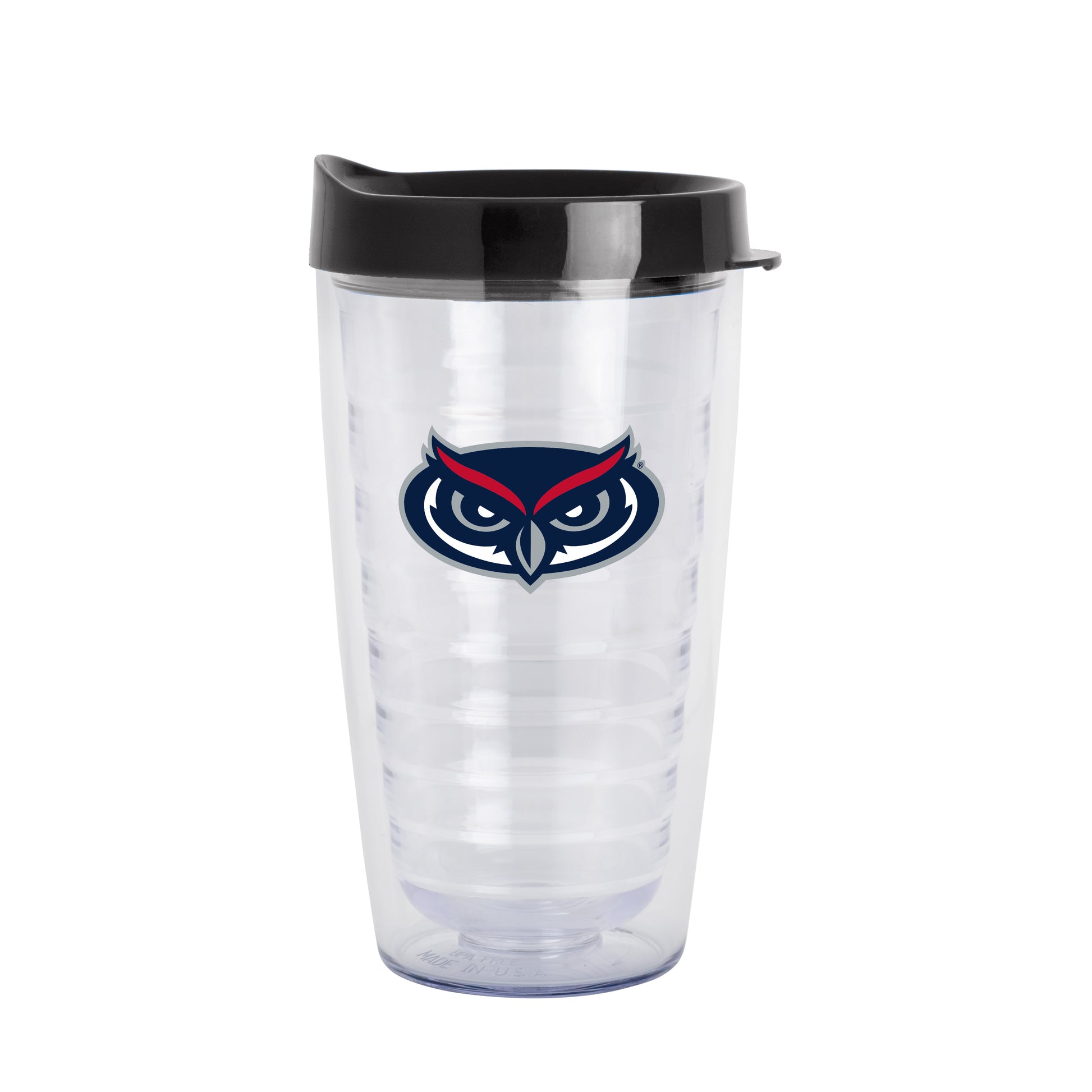 Florida Atlantic 16oz Flipside Dbl Wall Clear Tumbler