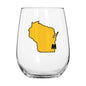 Wisconsin - Milwaukee 16oz Logo Glass Curved Beverage
