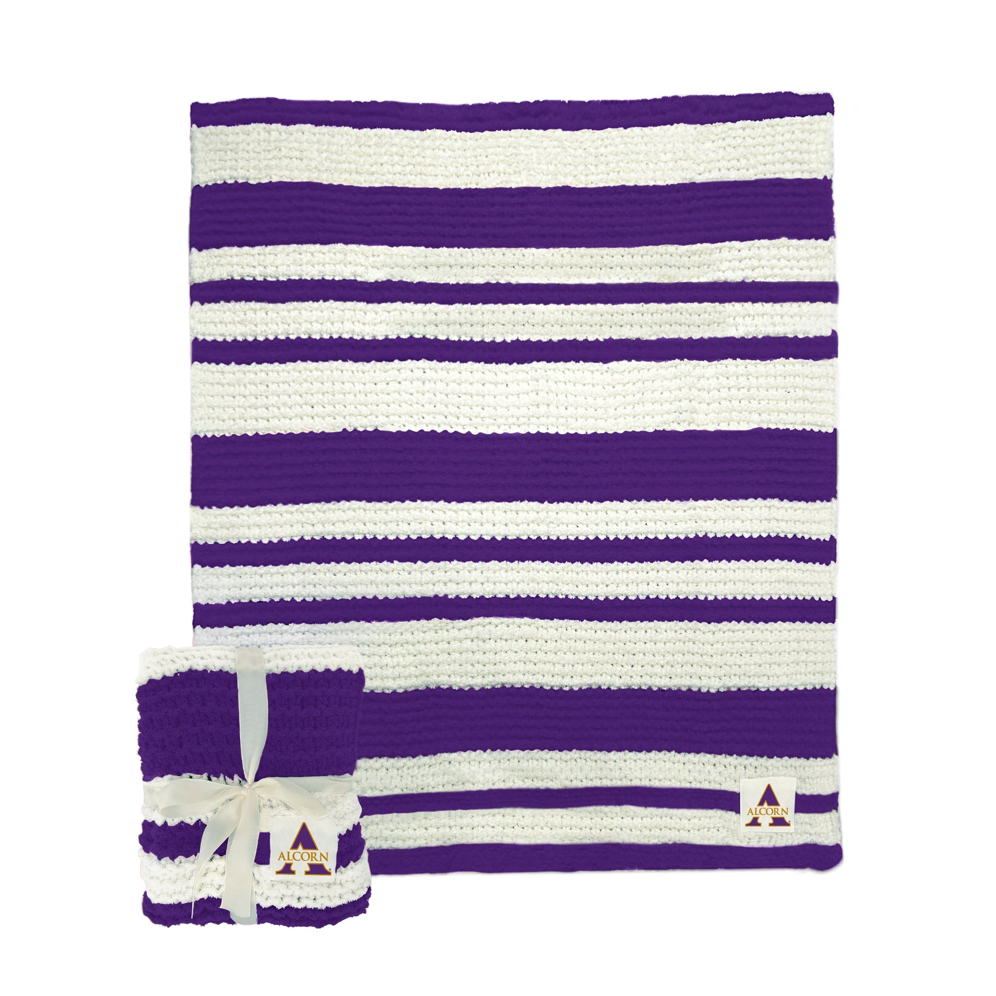 Alcorn State Cable Knit Throw 50x60