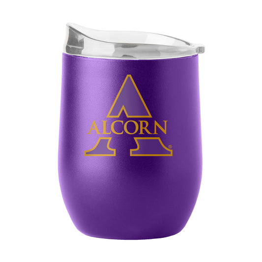 Alcorn State 16oz Flipside Powder Coat Curved Bev