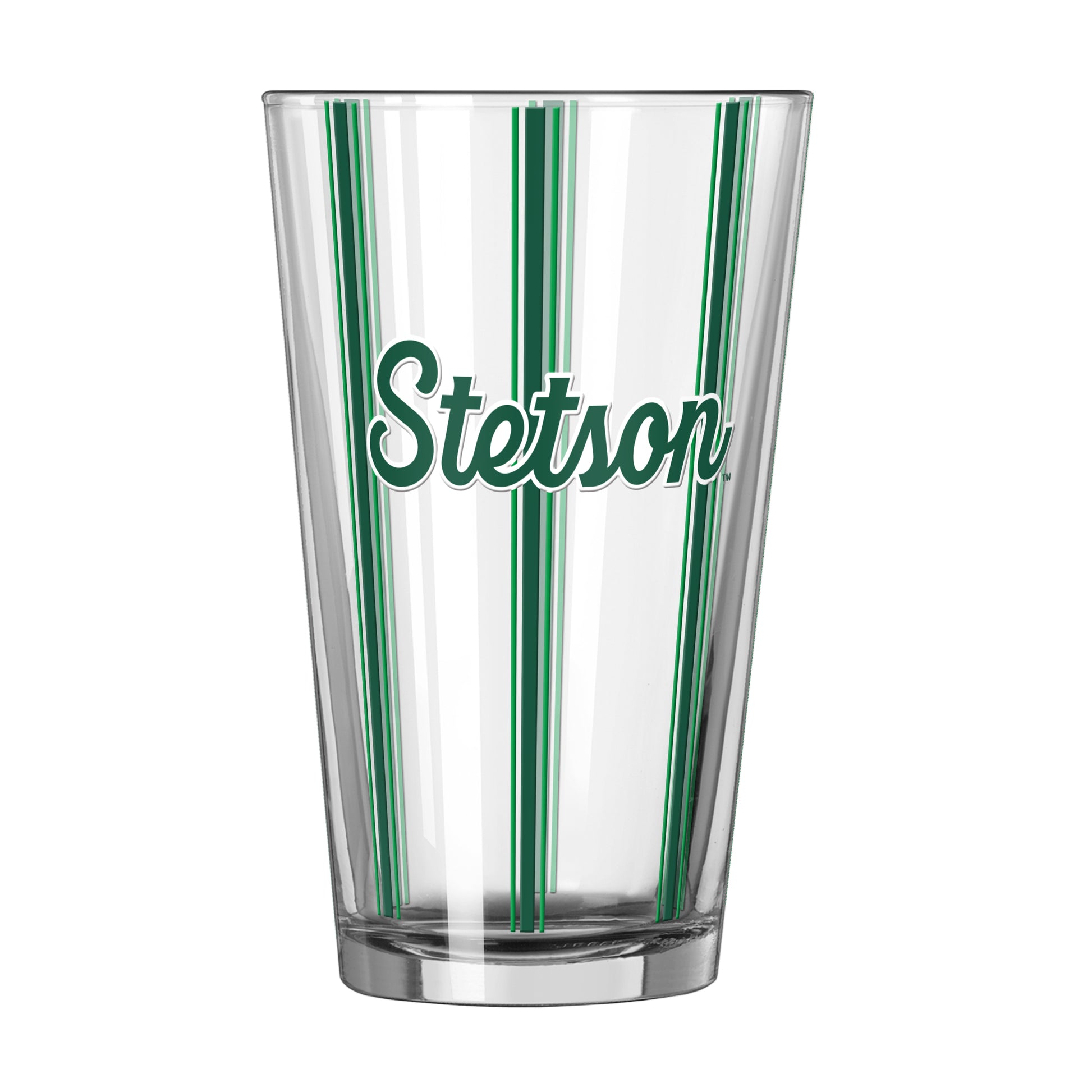 Stetson 16oz Thin Stripe Pint Glass
