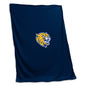Johnson & Wales Navy Primary Logo Screened Sweatshirt Blanket