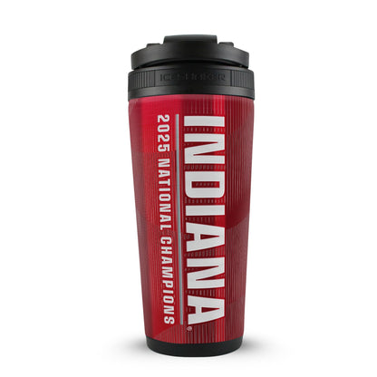 Official NCAA 2025 Indiana Hoosiers National Football Champions 4D 26oz Ice Shaker