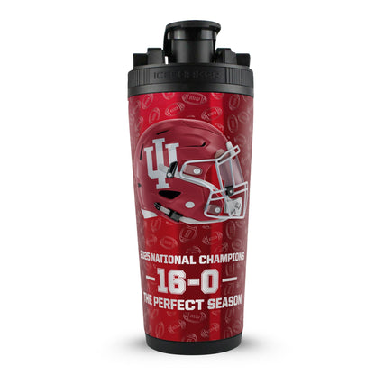 NCAA Indiana Hoosiers 2025 The Perfect Season 16-0 4D 26oz Ice Shaker
