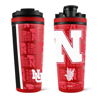 Officially Licensed University of Nebraska 26oz Ice Shaker