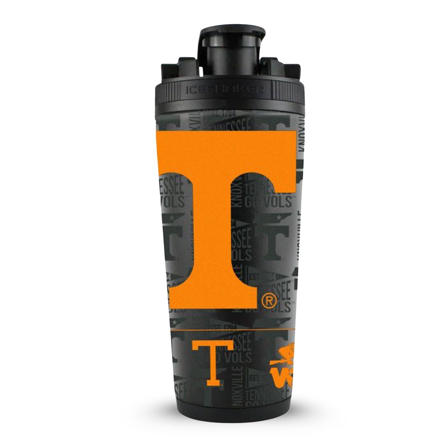 The College Vault: Tennessee Volunteers 4D Ice Shaker - Black