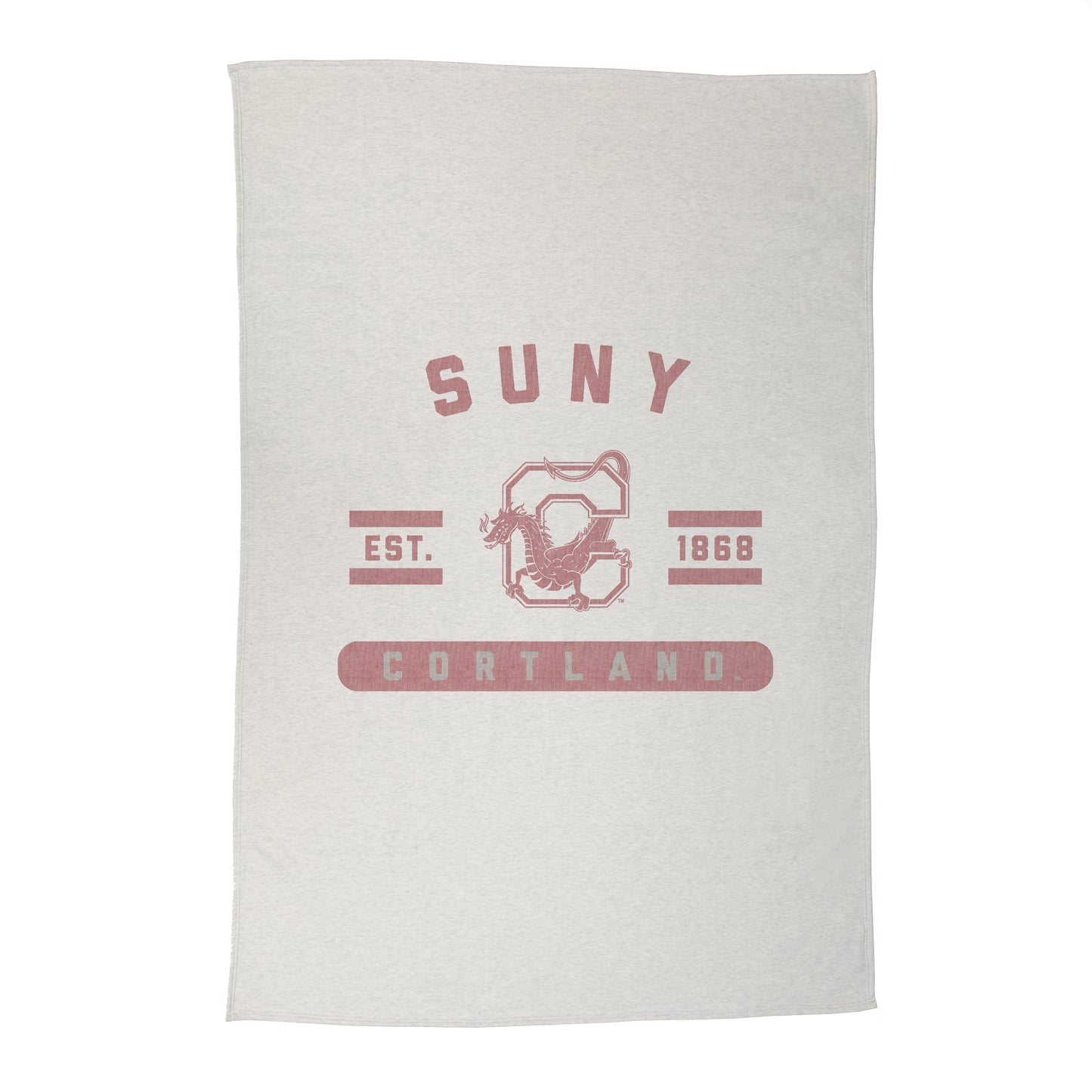 SUNY Cortland Sublimated Sweatshirt Blanket