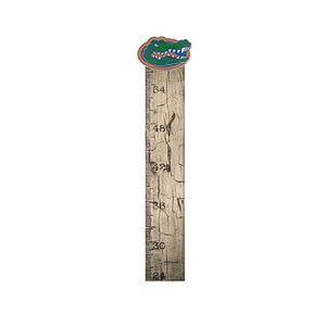 A University of Florida growth chart sign 6x36 featuring a wooden design with a colorful alligator graphic at the top.