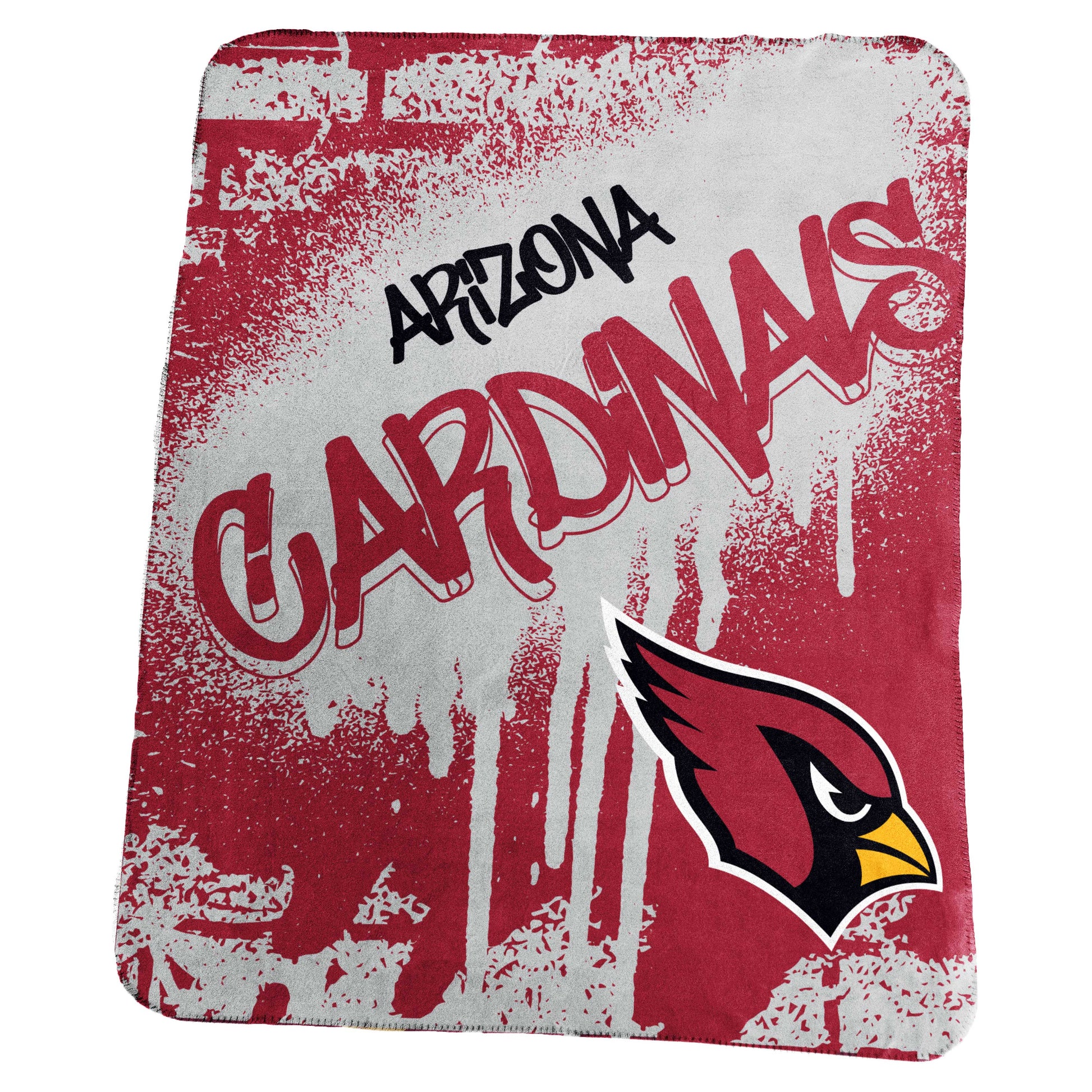Arizona Cardinals Classic Graffiti Fleece Throw