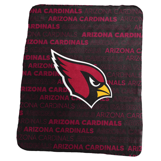 Arizona Cardinals Black Classic Fleece Throw
