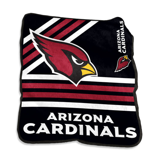 Arizona Cardinals Black Raschel Throw